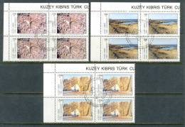 1991 NORTH CYPRUS TOURISM BLOCK OF 4 MNH ** CTO - Unused Stamps