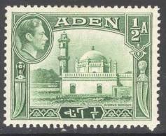 ADEN, 1938 ½Anna Very Fine MM - Aden (1854-1963)