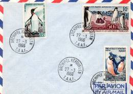 Taaf  Archipel Des Kerguelen Lettre Du 27/3/1966 - Covers & Documents