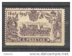 ES265-L2341TTD.España.Spain. Espagne.CEVANTES.EL QUIJOTE .1905.(Ed 265**) SIN Charnela.LUJO - Diligences