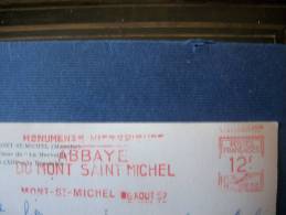 Cachet Mont Saint Michel 1957 - Cartas & Documentos