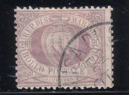 Repubblica Di San Marino - 1894 - 20 C. Lilla (o) - Used Stamps