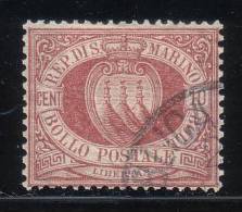 Repubblica Di San Marino - 1894 - 10 C. Rosso Bruno (o) - Oblitérés