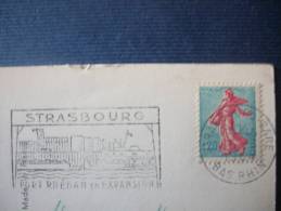 Cachet Provisoire Strasbourg -Port Rhénan En Expension 1964 - Temporary Postmarks