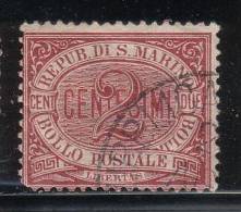 Repubblica Di San Marino - 1894 - 2 C. Carminio (o) - Used Stamps