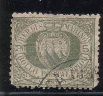 Repubblica Di San Marino - 1892 - 5 C. Verde Olivastro (o) - Usati