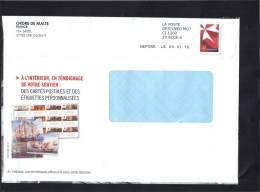 France , Entier Enveloppe TSC Pour Ordre De Malte . 2012 - Prêts-à-poster:Stamped On Demand & Semi-official Overprinting (1995-...)