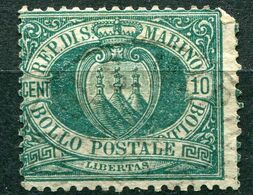Repubblica Di San Marino - 1892 - 10 C. Verde Azzurro (o) - Usati