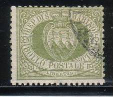 Repubblica Di San Marino - 1892 - 45 C. Verde Oliva (o) - Oblitérés