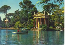 Villa Borghese, Roma " Le Petit Lac " CP Bateaux - Parken & Tuinen