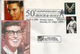 Buddy Holly,Elvis Presley, Pioneers Of Rock And Roll !  ''50 Ieme Anniversaire Du Rock N'Roll''. Tennessee - Chanteurs