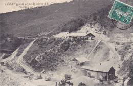 LEZAT.  _  Travaux Du Tunnel. Ligne De Morez à Saint-Claude.. Carte Animée. - Kunstbauten