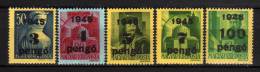 MAGYAR - 1945 YT 705+706+707+710+718 ** - Unused Stamps