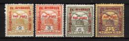 MAGYAR - 1915 YT 143+144+146+148 * - Unused Stamps