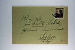 Germany: Böhmen Und Mähren 1943 Cover Brno To  Susice - Briefe U. Dokumente