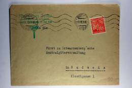 Germany: Böhmen Und Mähren 1941 Company Cover Budweis - Storia Postale