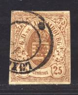 Luxembourg  :  Mi  8  (o)  , Signé - 1859-1880 Armoiries