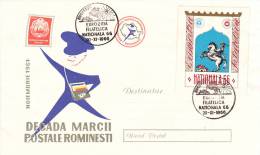 NATIONAL PHILATELIC EXPOZITION, SPECIAL COVER, OBLIT. CONC., 1961, ROMANIA - Lettres & Documents