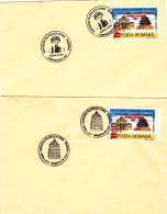 ROMANIAN CHINESE PHILATELIC EXPOZITION, 2 X SPECIAL POSTMARK ON COVERS , 1997, ROMANIA - Lettres & Documents