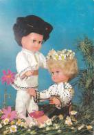 POUPEES, PUPPETTS, NEW YEAR, POSTCARD STATIONERY, ENTIERE POSTAUX, 1974, ROMANIA - Poupées