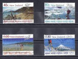 New Zealand 1999 Scenic Walks 4 Values Used - Gebraucht