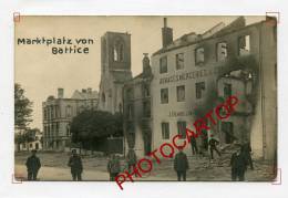 BATTICE-Commerce-J.DEMOLLIN-Soldats-CARTE PHOTO Allemande-Mairie-eglise-G Uerre-14-18-1 WK-BELGIEN-BELGIQUE- - Herve