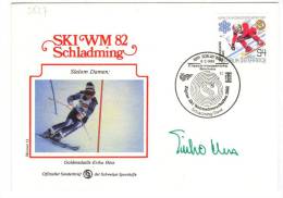 VER2527 - AUSTRIA , 06/02/1982 Medaglia D'oro Gold A Erika Hess . - Covers & Documents