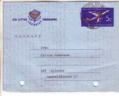 GOOD SOUTH AFRICA Aerogramme 1965 To GERMANY - Lettres & Documents