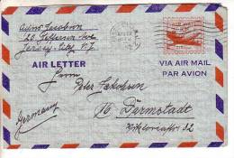 GOOD USA Aerogramme 1952 To GERMANY - 2c. 1941-1960 Covers