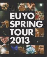 Brochure European Union Youth Orchestra Spring Tour 2013 - Conductor Vladimir Ashkenazy - Autres & Non Classés