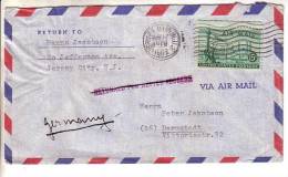 GOOD USA Postal Cover To GERMANY 1952 - Good Stamped: Statue / Airplane - Briefe U. Dokumente