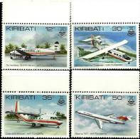 KIRIBATI AIRPPLANE AIRPLANES SET OF 4 1980s(?) SG? MINT READ DESCRIPTION !!!! - Kiribati (1979-...)