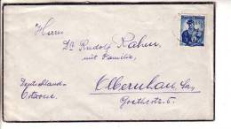 GOOD AUSTRIA Postal Cover To GERMANY 1955 - Good Stamped: National Costume - Briefe U. Dokumente