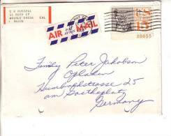 GOOD USA Postal Cover To GERMANY 1966 - Good Stamped: Statue - Lettres & Documents