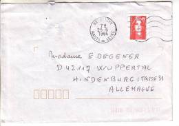 GOOD FRANCE Postal Cover To GERMANY 1994 - Good Stamped: Marianne - Briefe U. Dokumente