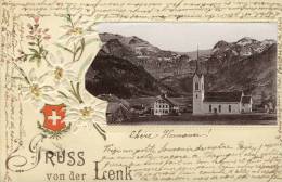 CPA ( Suisse)    GRUSS VON DER LENK (carte Gaufree) - Lenk Im Simmental