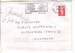 GOOD FRANCE Postal Cover To GERMANY 1995 - Good Stamped: Marianne - Brieven En Documenten