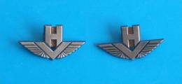 CROATIA AIR FORCE - Set Of 2. Official Badges * Croatie Aviation Luftwaffe Aeronautica Militare Aviación Aviaço - Aviation