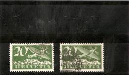 SUISSE POSTE AERIENNE N 4 OBLITERE +variete De Couleur - Used Stamps