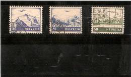 SUISSE POSTE AERIENNE N 27/29 OBLITERE - Used Stamps