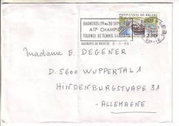 GOOD FRANCE Postal Cover To GERMANY 1990 - Good Stamped: Ship With Tennis Cancel - Briefe U. Dokumente