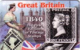 GB UK PREPAID ONE PENNY QUEEN VICTORIA FIRST EDITION OF STAMPS MINT NEUF WITH CERTIFICATE - Otros & Sin Clasificación