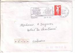 GOOD FRANCE Postal Cover To GERMANY 1995 - Good Stamped: Marianne - Briefe U. Dokumente