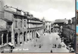 1960 FERMO  PIAZZA DEL POPOLO FG V SEE 2 SCANS ANIMATA - Fermo