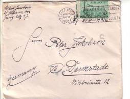 GOOD USA Postal Cover To GERMANY 1952 - Good Stamped: Statue / Airplane - Brieven En Documenten