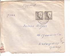 GOOD SWEDEN Postal Cover To GERMANY 1952 - Good Stamped: King - Storia Postale