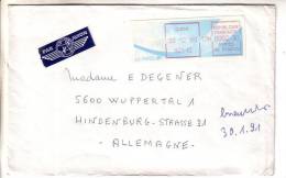 GOOD FRANCE Postal Cover To GERMANY 1990 - Postage Paid - Lettres & Documents