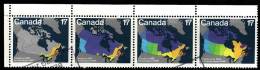 Canada  1981  -   YT  769/72    - Carte Du Canada En 1867 - 1873 -1905 - 1949 -   Oblitérés - Used Stamps