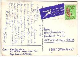 GOOD SOUTH AFRICA Postcard To GERMANY 1970 - Good Stamped: Maize - Covers & Documents