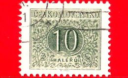 CECOSLOVACCHIA - Usato - 1955 - Numero -  Tassa - New Number Drawing - 10 - Segnatasse